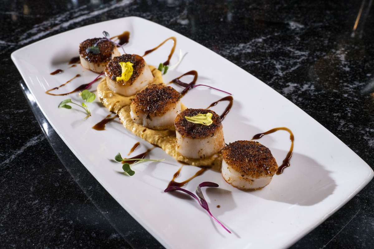 Various grilled Sea Scallops