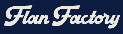 Flan Factory logo top - Homepage