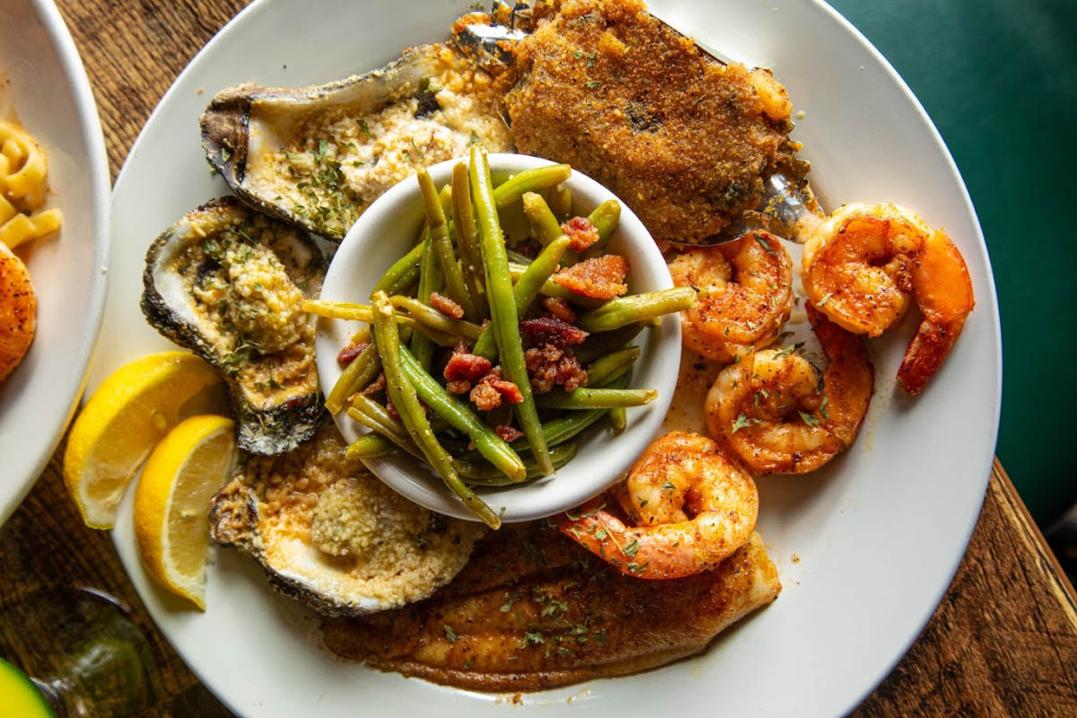 grilled fish plate