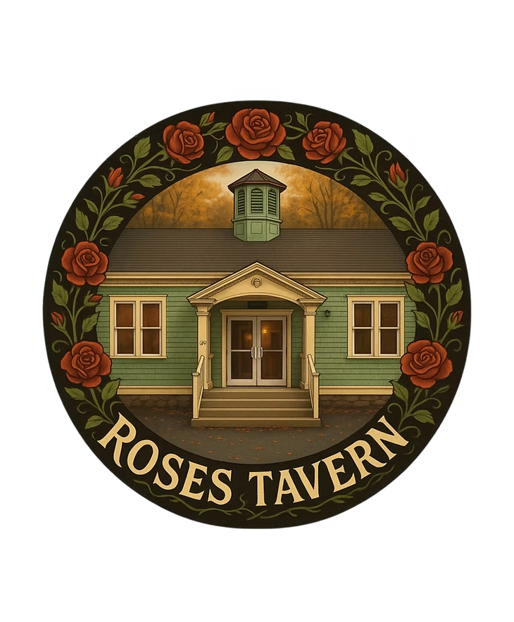 Rose's Tavern logo top - Homepage
