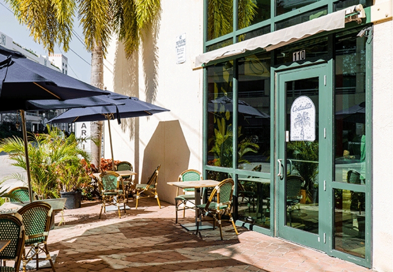 Outdoor seating area
