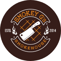 Smokey G's Smokehouse logo scroll