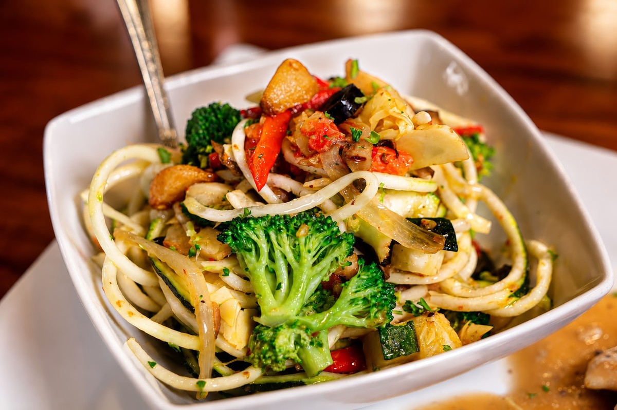 Chicken marsala Zoodles all veggies 