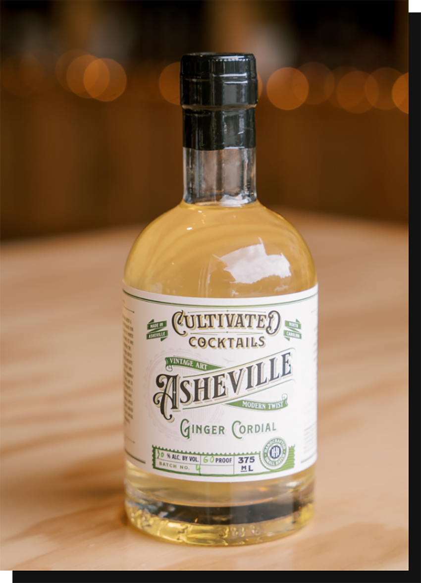 Asheville Ginger Cordial bottle