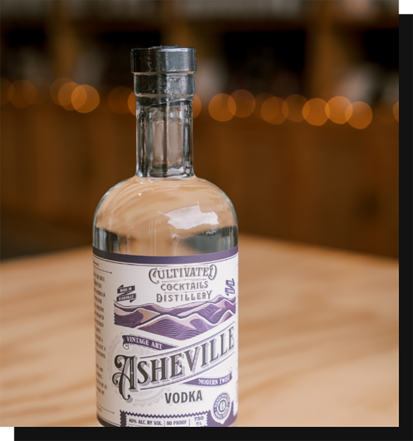 Asheville Vodka bottle