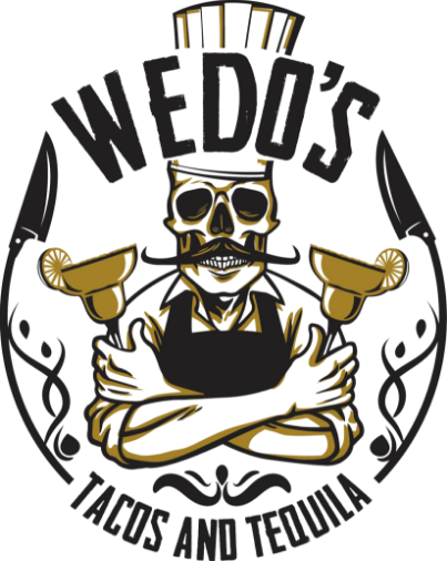 Wedo's Tacos & Tequila logo scroll
