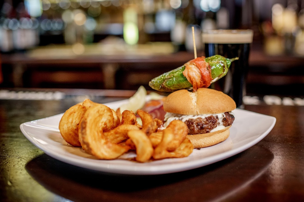 Burger and fries