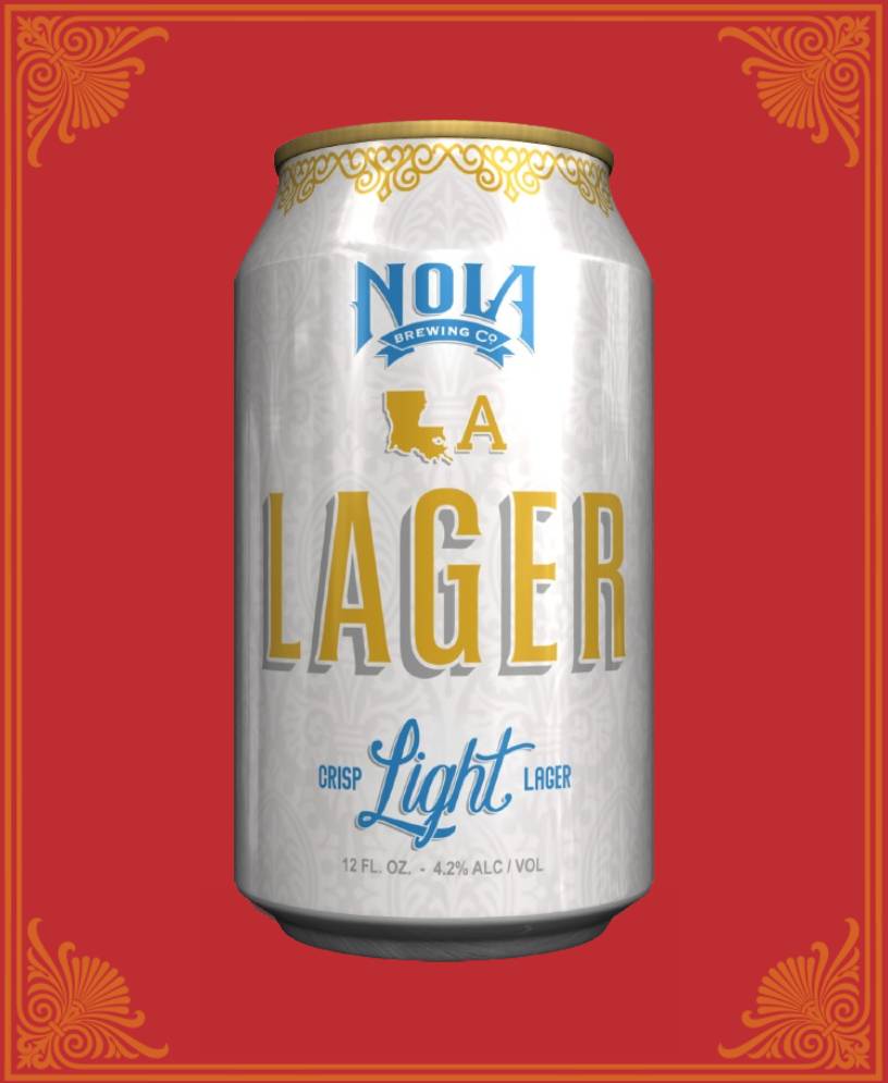 LA Lager beer can
