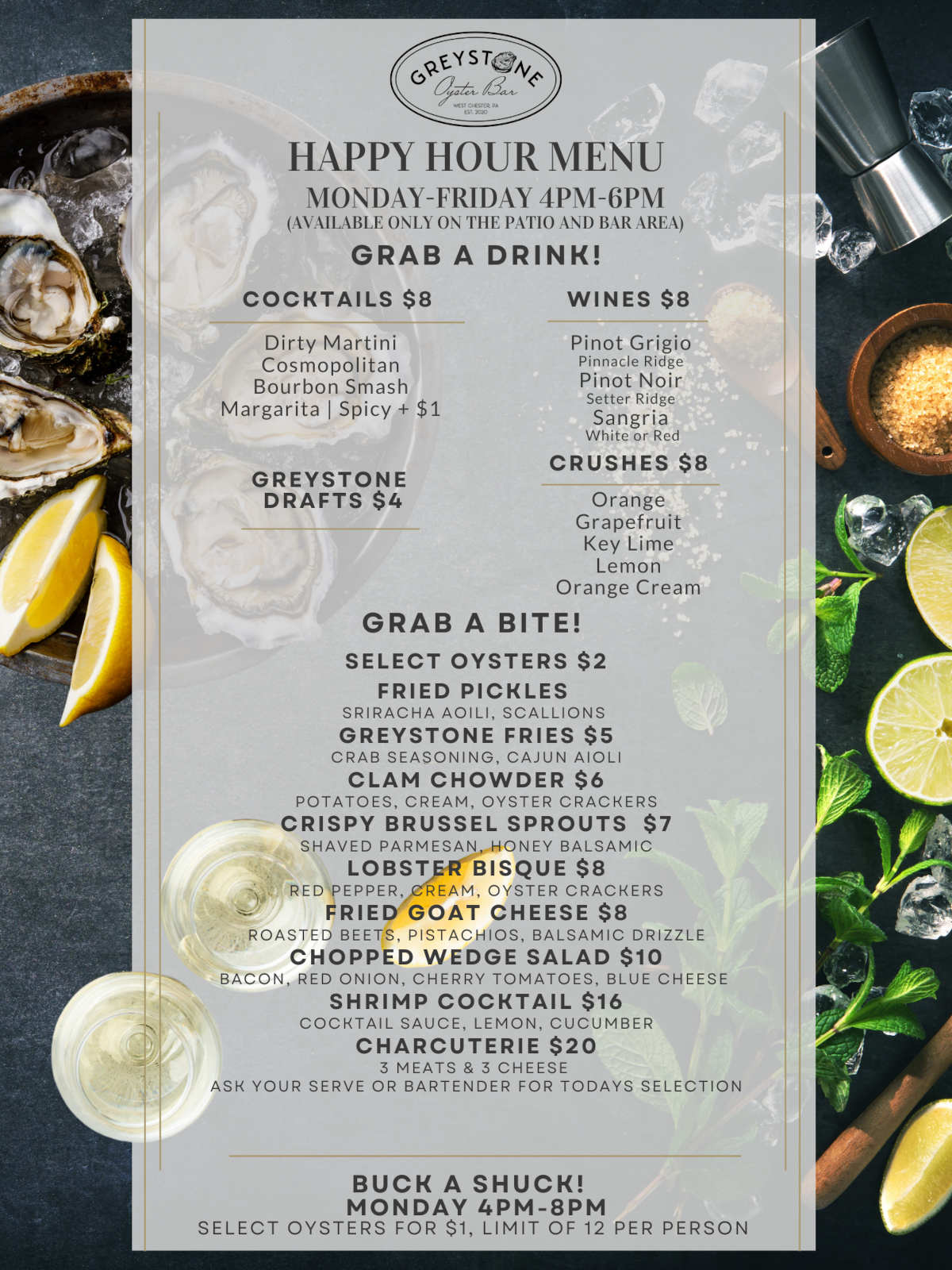 Happy Hour Menu