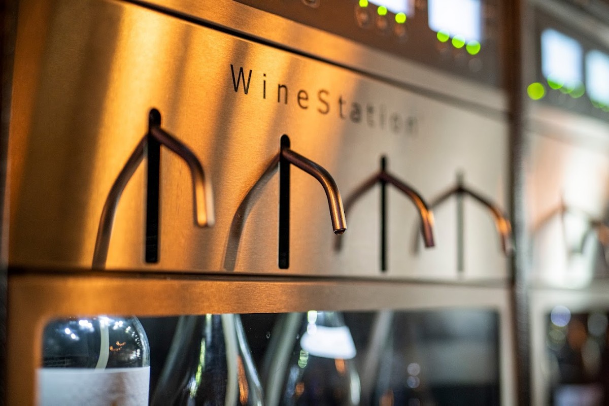 Wine station, place for wine pouring