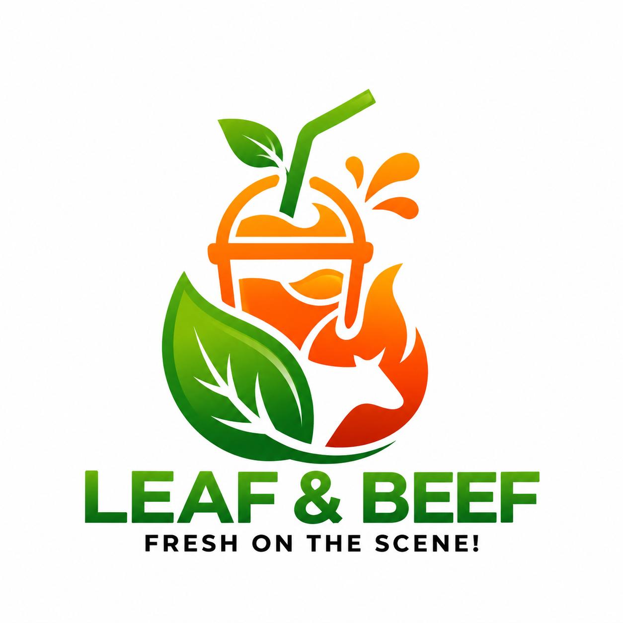 LEAF & BEEF logo top - Homepage