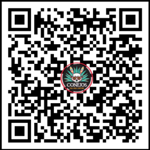 QR code to order from Conejos Tex-Mex Cantina for Rabbit Hole Cedar Park