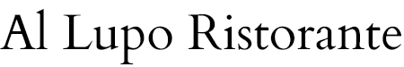 Al Lupo Ristorante logo top - Homepage