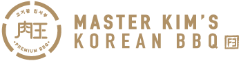 Master Kim's Korean BBQ logo scroll