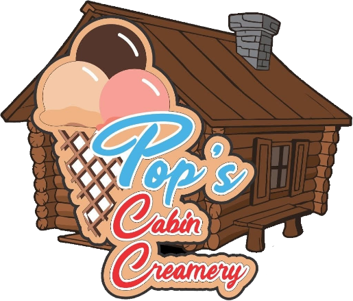 Pop's Cabin Creamery logo top - Homepage