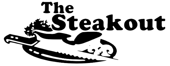 The Steakout logo top
