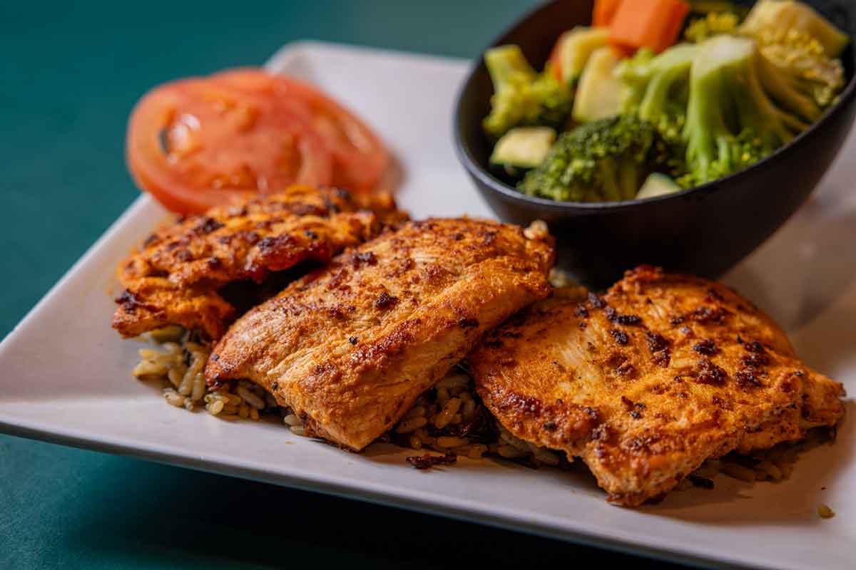 grilled chicken breast plate