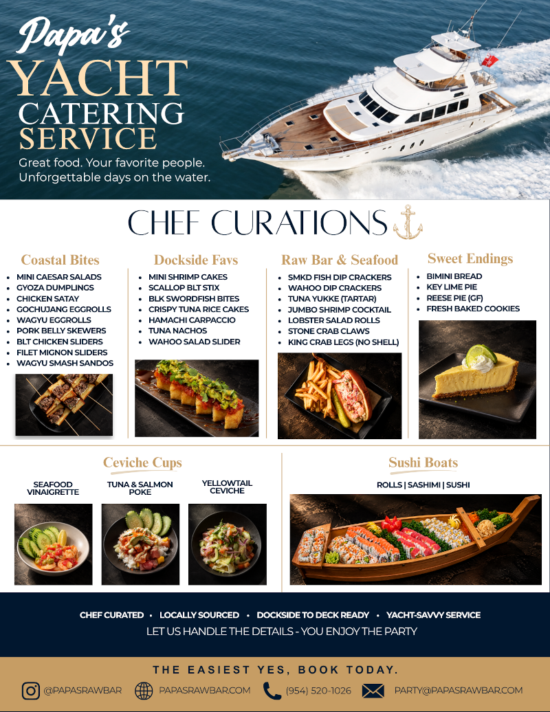 Yacht Catering