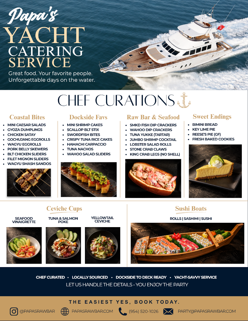Yacht Catering