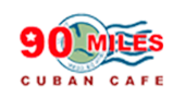 90 Miles Cuban Cafe logo scroll