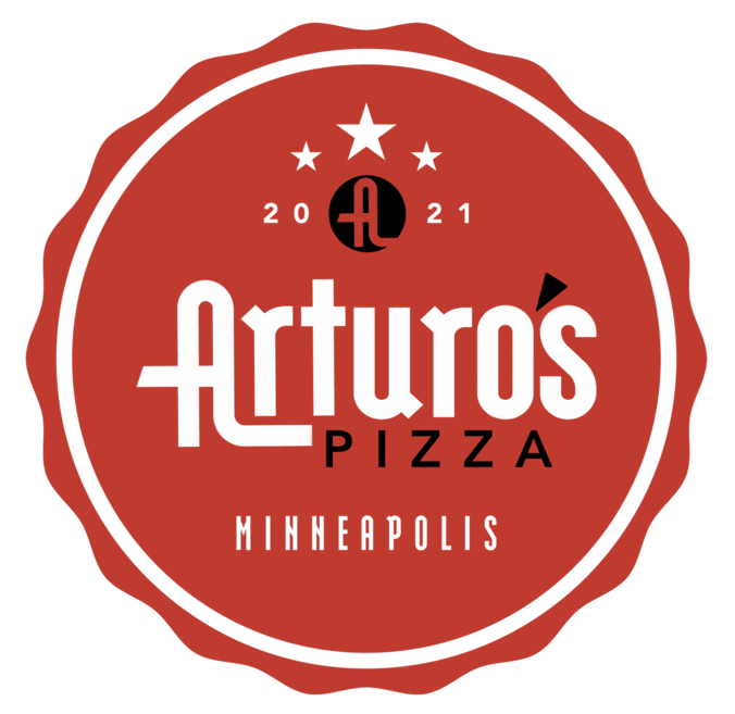 Arturo's Pizza logo scroll