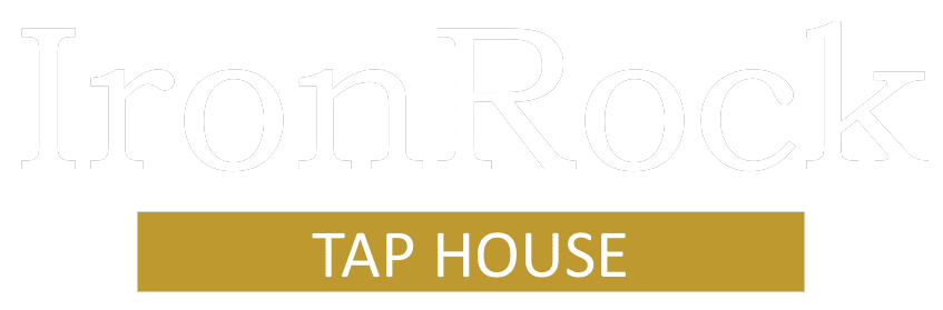 IronRock Tap House logo scroll