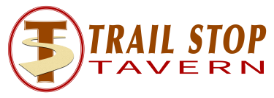 Trail Stop Tavern logo scroll
