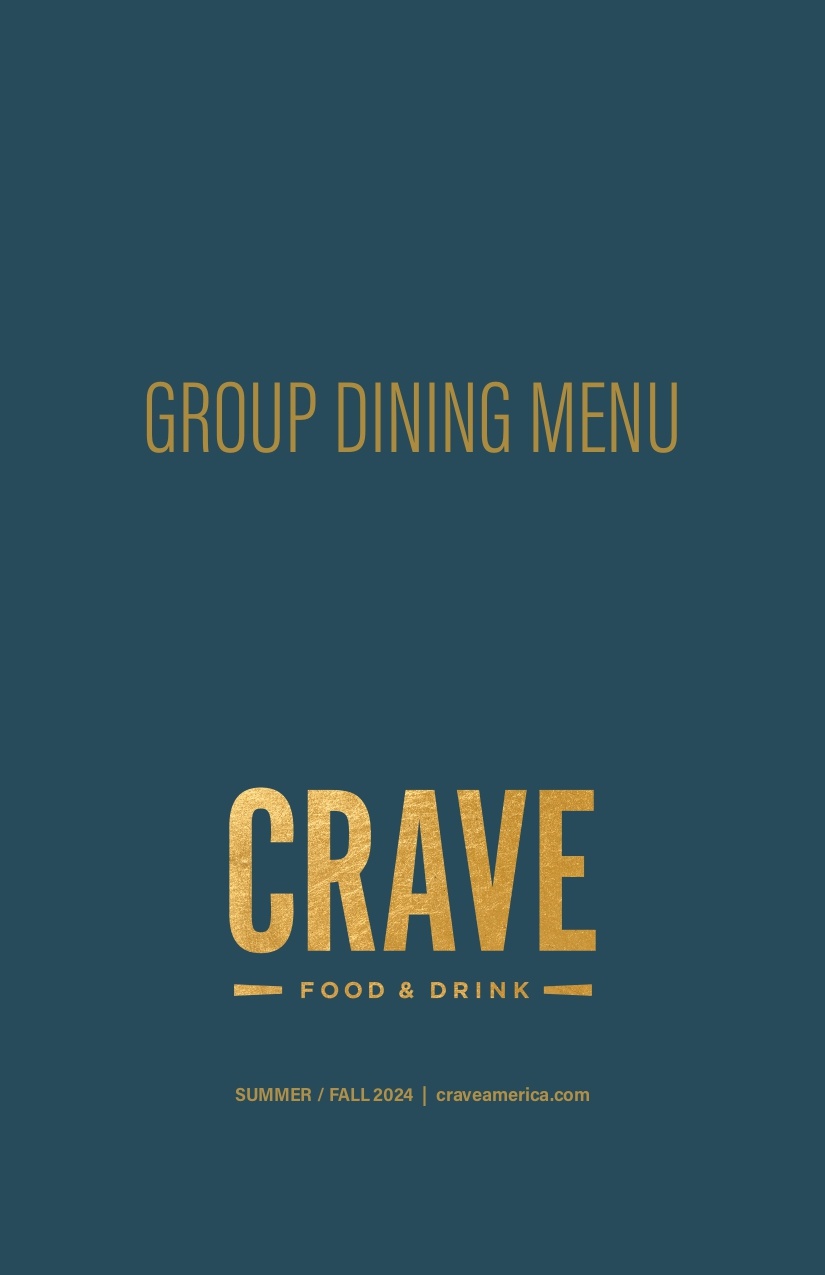 Group Dining Menu for Private Parties 1
