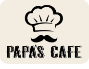 Papa's Cafe logo top - Homepage
