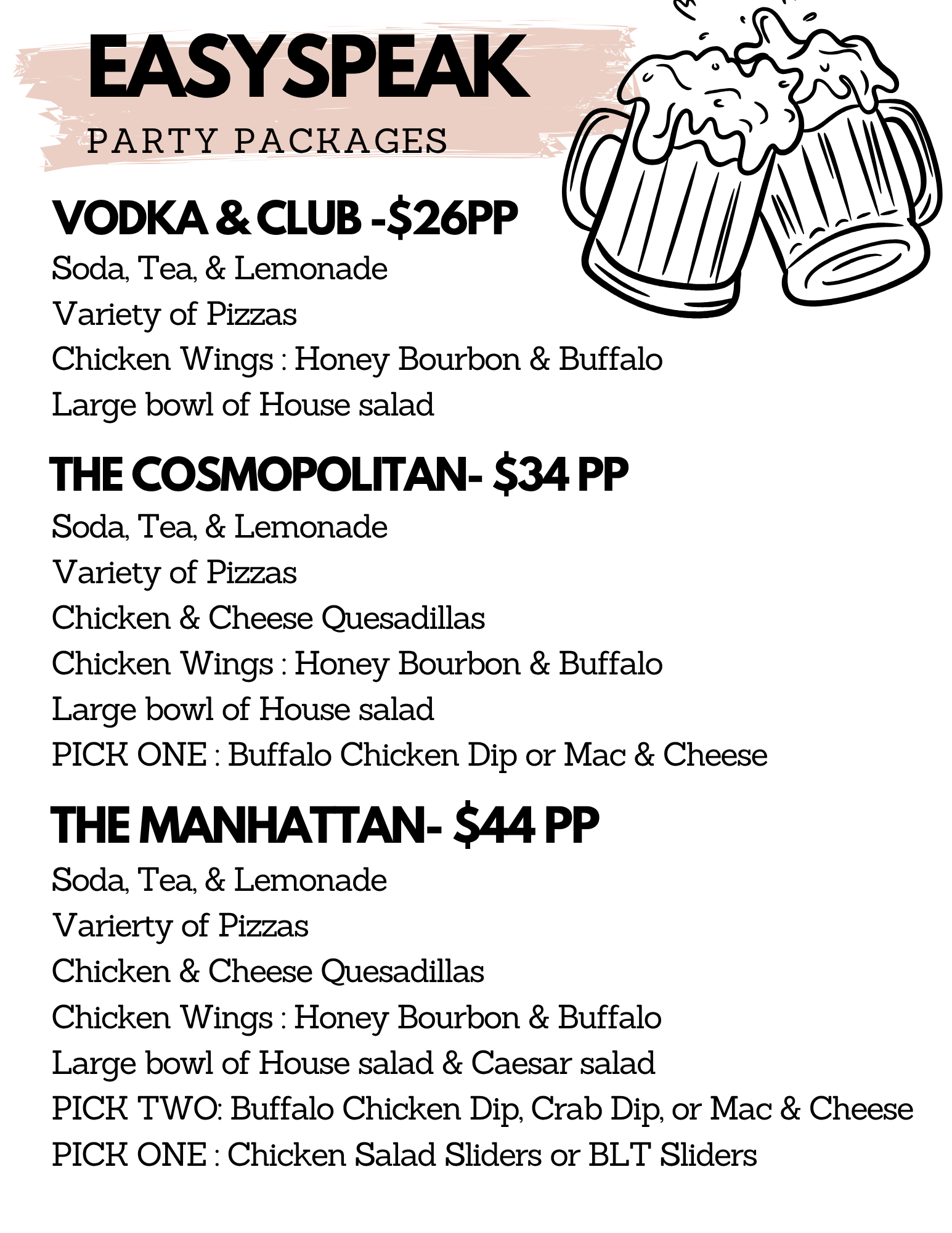 easyspeak party packages