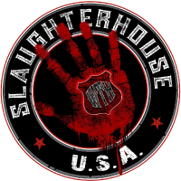 Slaughterhouse: What the Hell Bar & Grill logo top