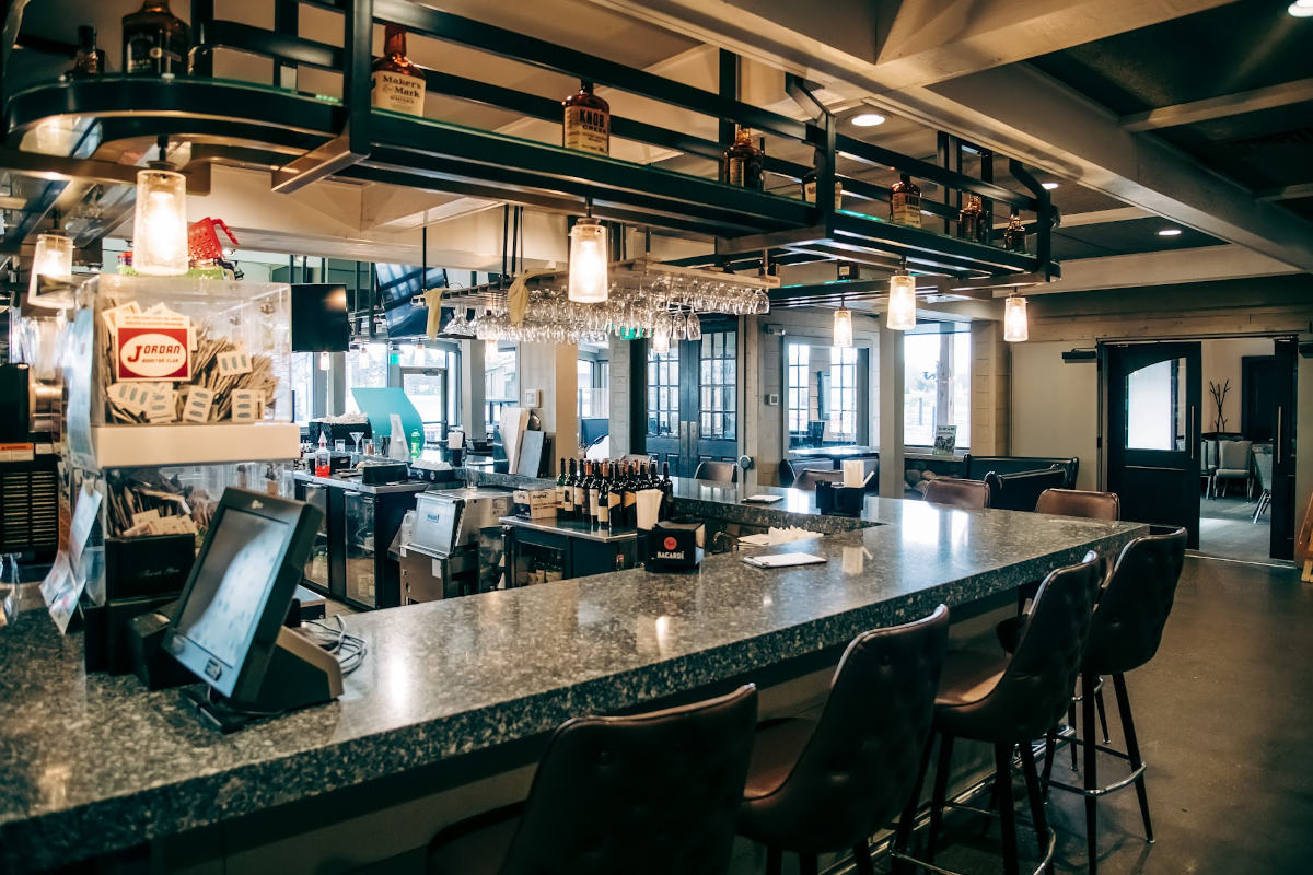 Bar area of the restaurant