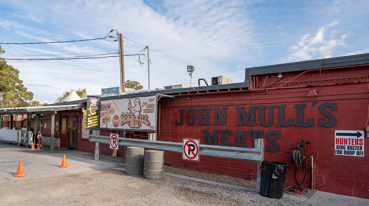 Billboard and logo on the outside of the restaurant