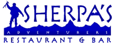 Sherpa’s Adventure Restaurant and Bar logo scroll