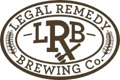 Legal Remedy Brewing logo scroll