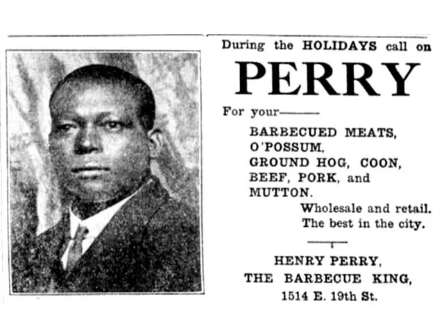 Henry Perry began selling barbecue in Kansas City in 1907.