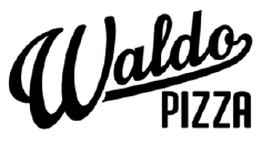 Waldo Pizza logo scroll