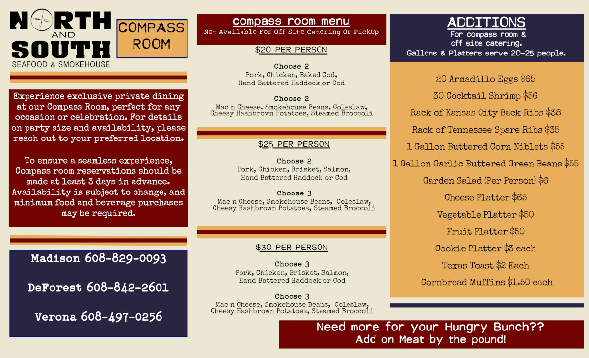 compass room menu