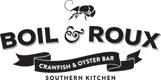 Boil & Roux logo scroll