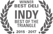 Winner Best Deli Award Indy