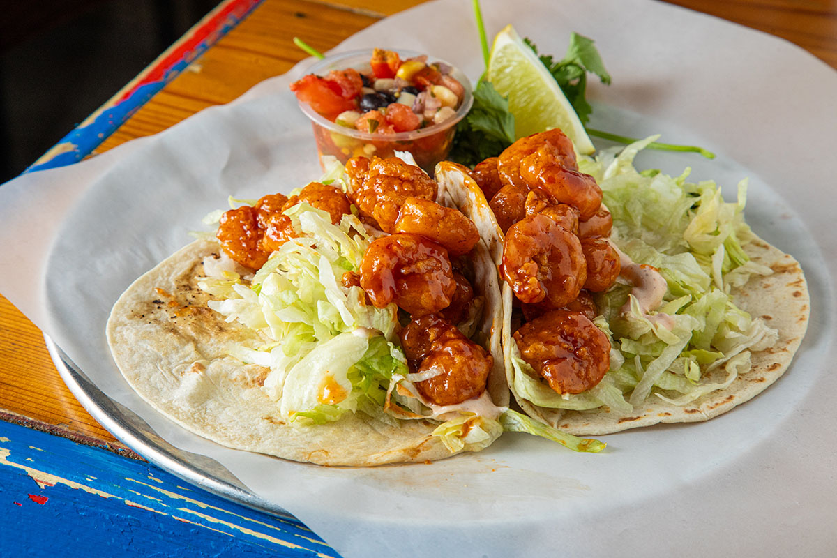 Cantina shrimp tacos