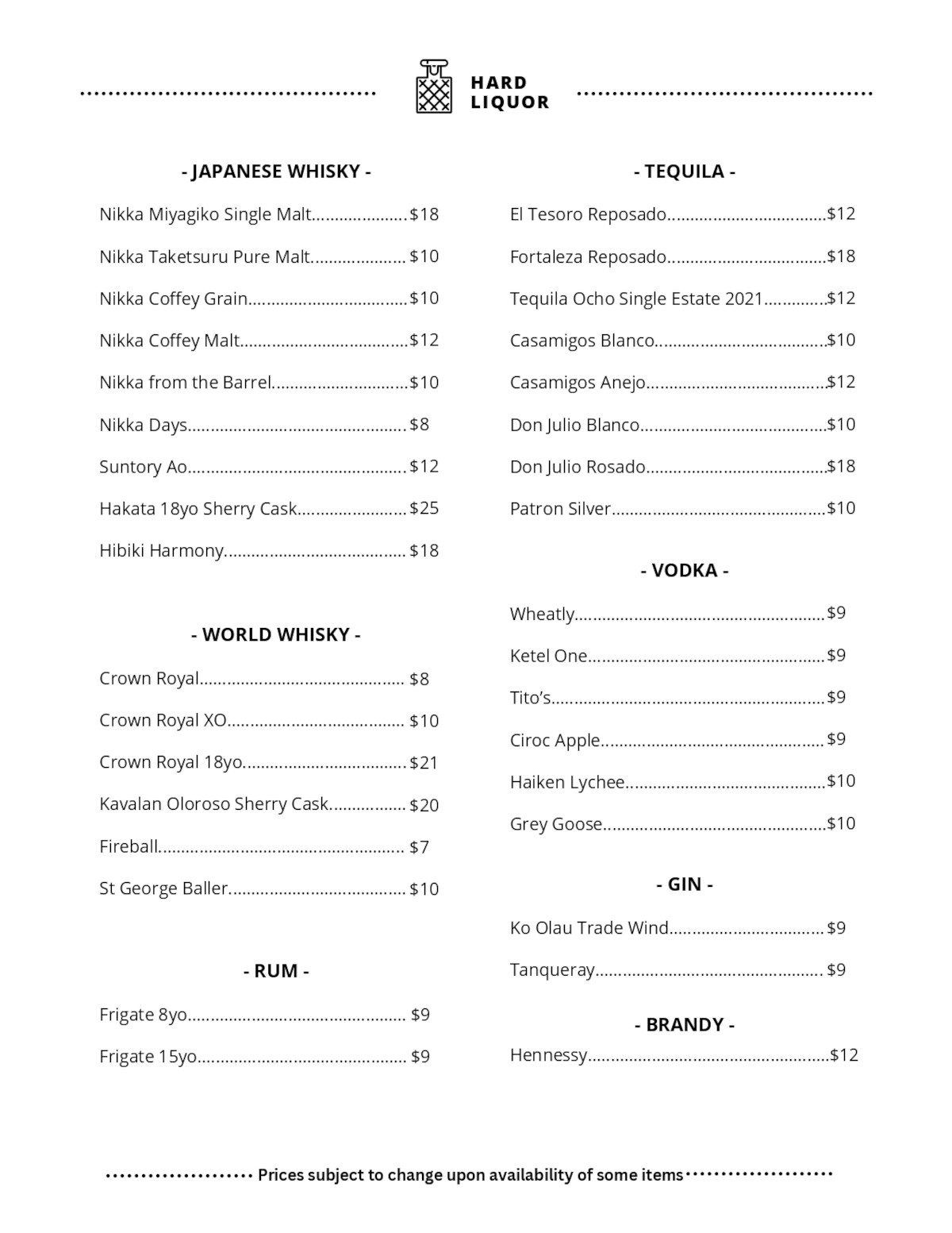 Kapolei menu page 14