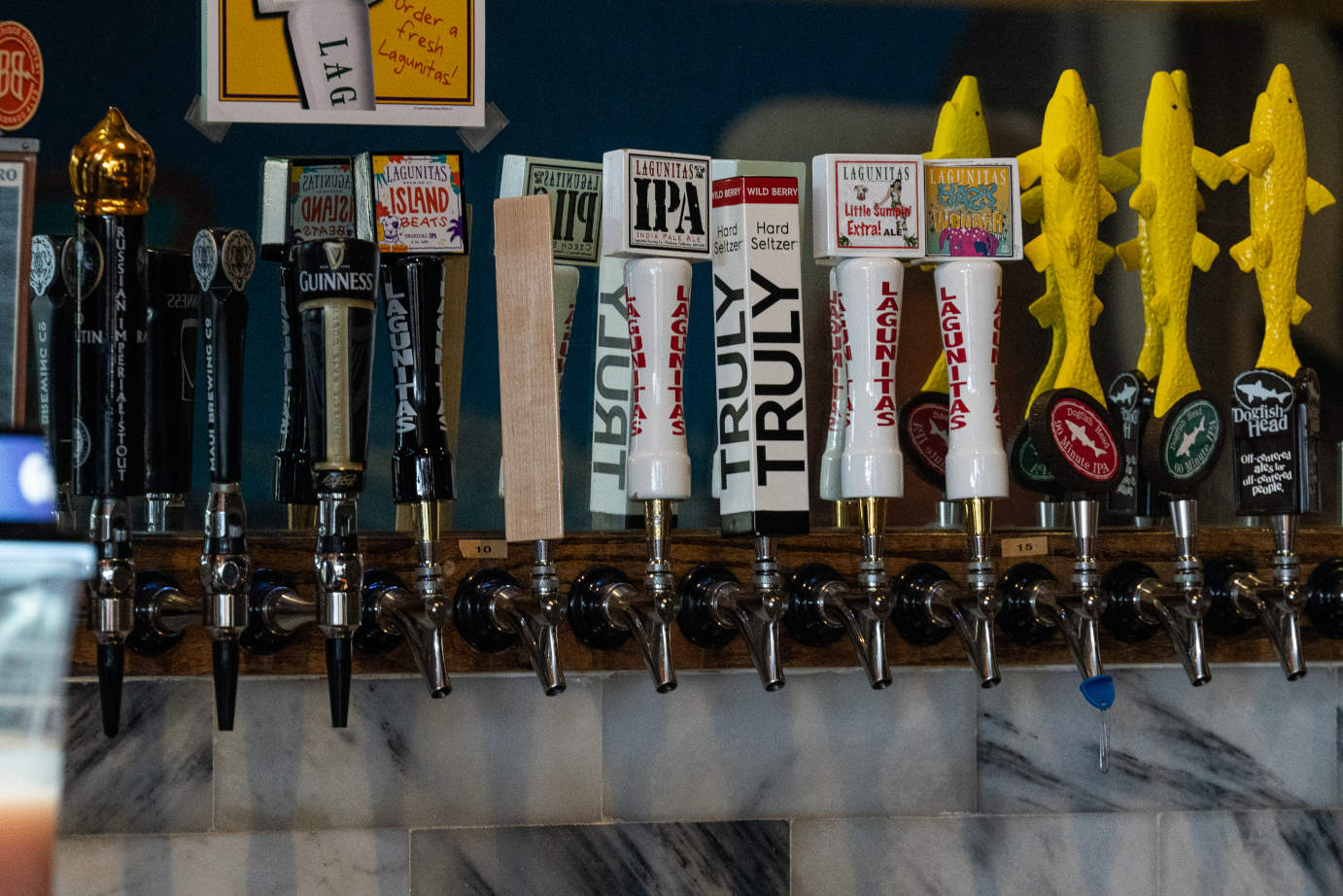 Beer tap wall