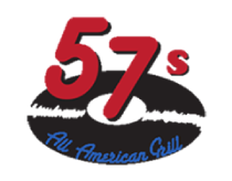 57's All American Grill logo scroll