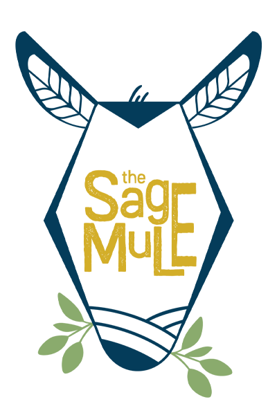 The Sage Mule logo scroll