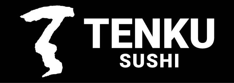 TENKU Sushi logo scroll