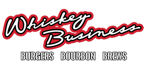 Whiskey Business Burgers Bourbon Brews logo top - Homepage