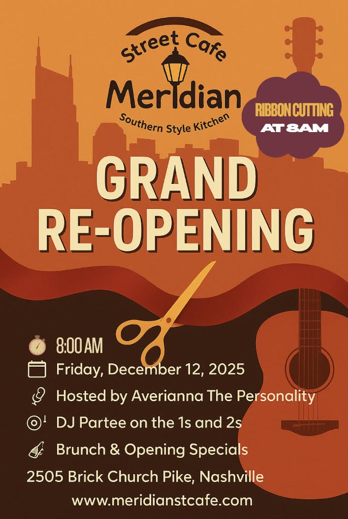 Meridian Street Cafe Grand Re-opening