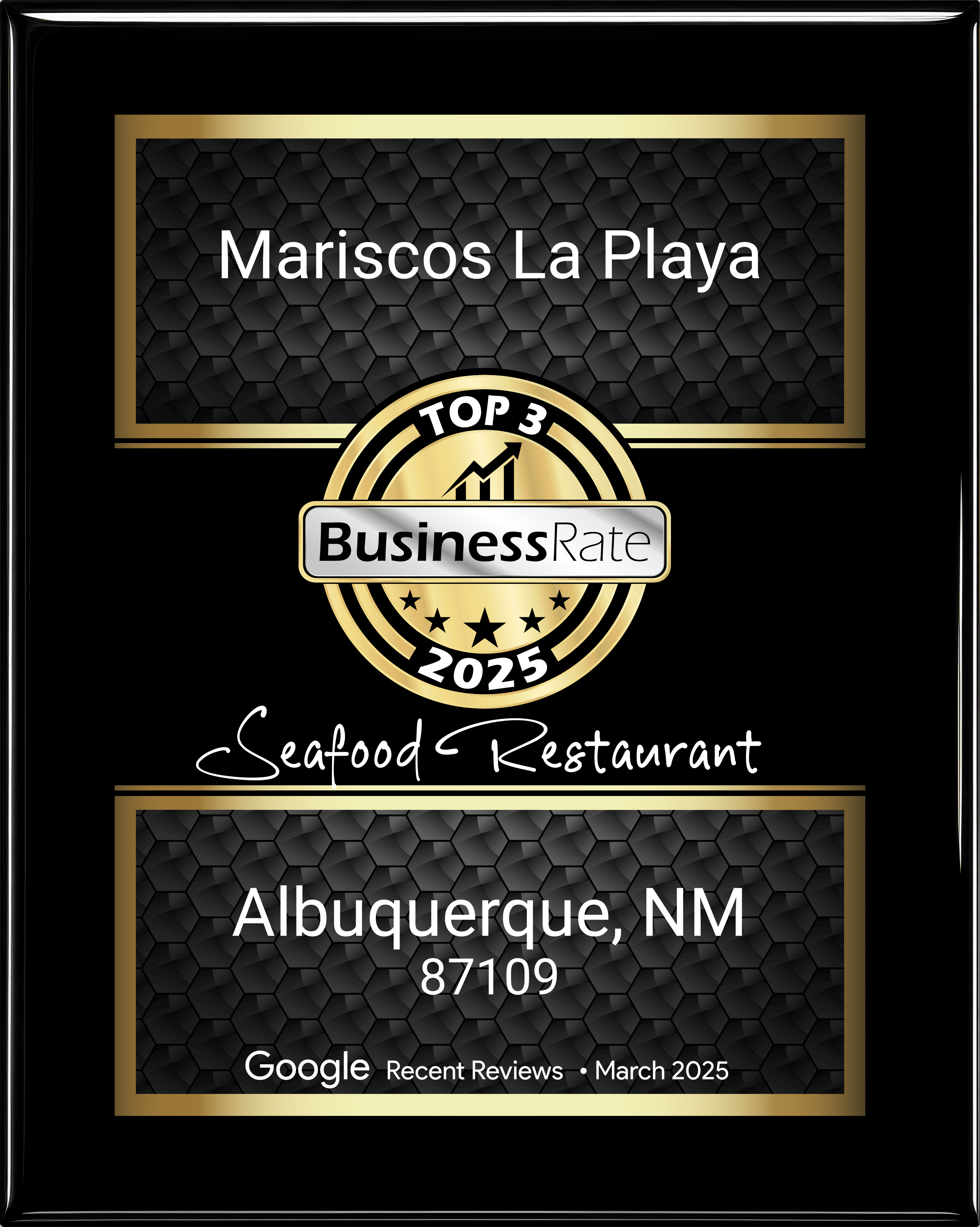 Mariscos La Playa Albuquerque award