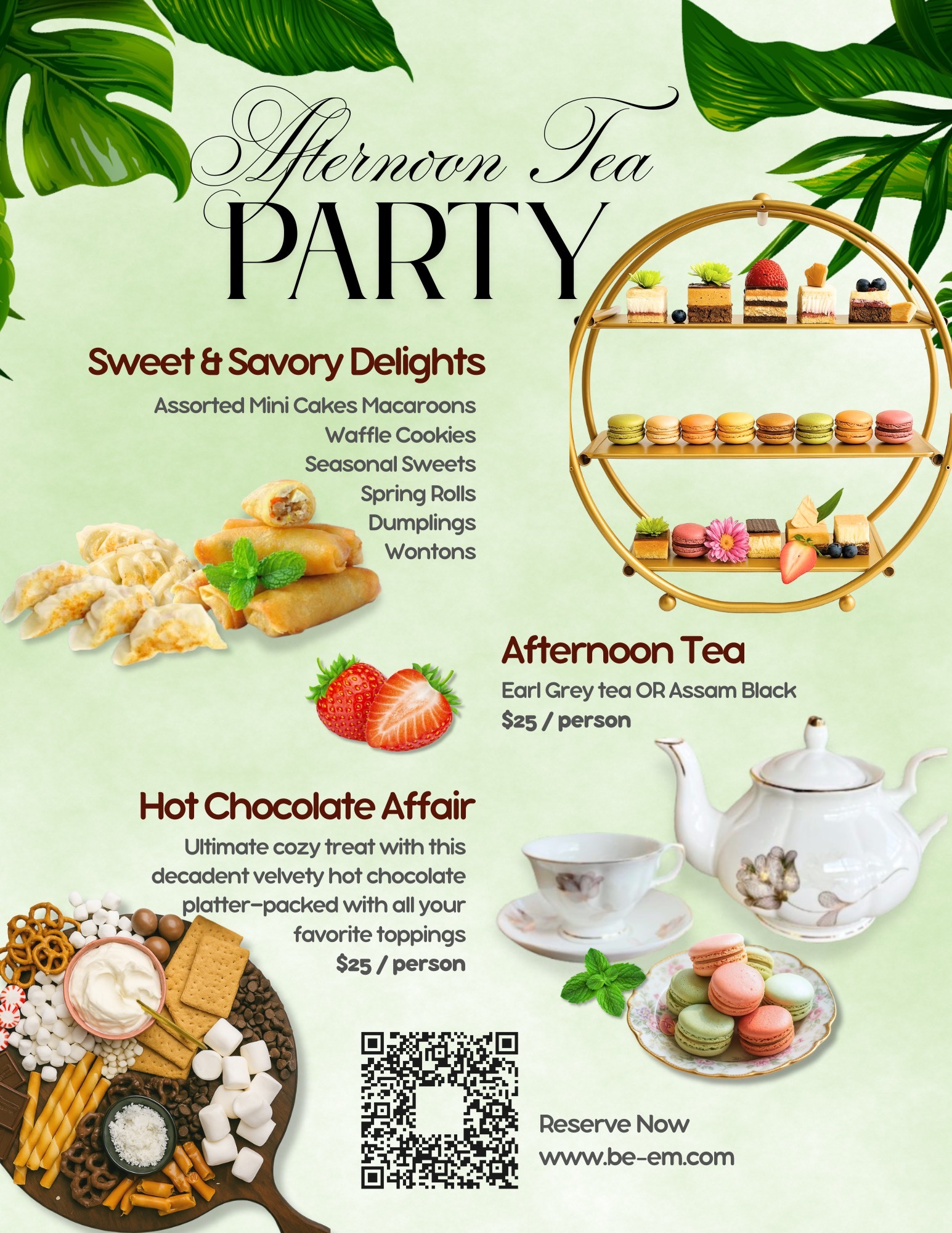 Tea Party Menu